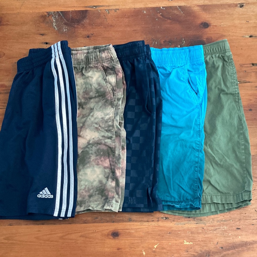 Boys Old Navy Adidas Athletic Casual 18 20 shorts bundle lot blue green